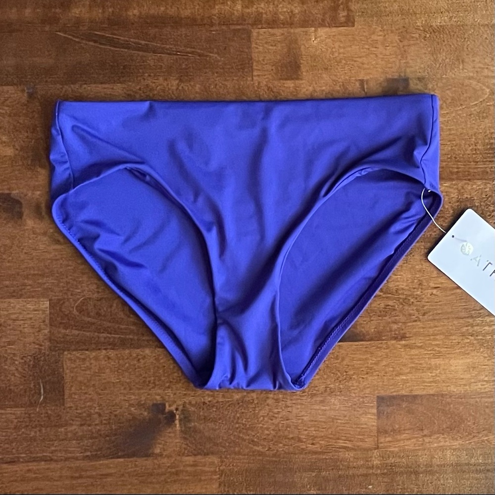 Athleta Clean Full Bottom Bikini Swim Yacht Blue NWT - Picture 4 of 9